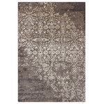 Chandra - Rupec Contemporary Area Rug, Gray and Cream, 9'x13' - Update the look of your living room, bedroom or entryway with the Rupec Contemporary Area Rug from Chandra. Hand-tufted by skilled artisans and imported from India, this rug features authentic craftsmanship and a beautiful construction with a cotton backing. The rug has a 0.75" pile height and is sure to make an alluring statement in your home.