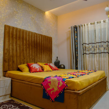 Zesty Zest colors add to the festive nature of the room.