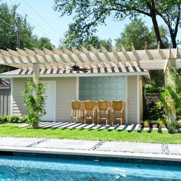 Pool House Entertainment Center