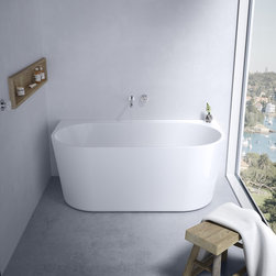 Caroma Aura 1400 Back To Wall Bath - Bathtubs