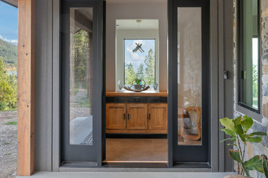 Inspiration for a contemporary exterior home remodel in Other
