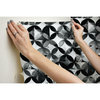 Paul Brent Moroccan Tile Peel & Stick Wallpaper, black
