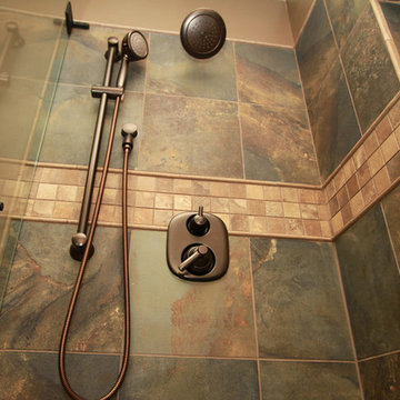 Rustic Slate-Look Bathroom