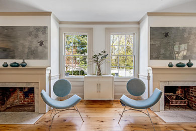Living room - contemporary living room idea in New York