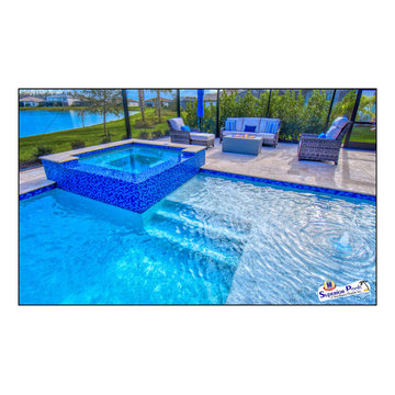 (Price-Garczynski) ESTERO, FL Superior Pools Custom Luxury Swimming Pool/Spa.