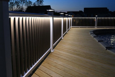 Large elegant backyard deck photo in Baltimore