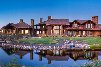 Design ideas for a traditional backyard pond in Salt Lake City.