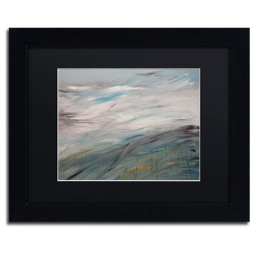 'Sea View' Matted Framed Canvas Art by Hilary Winfield