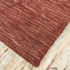 Weave & Wander Celano Contemporary Wool Rug, Rust, 5' X 8'
