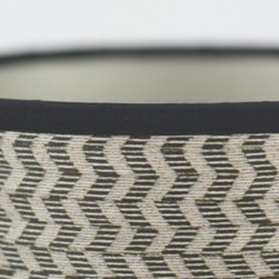Herringbone Drum Pendant - Pendant Lighting