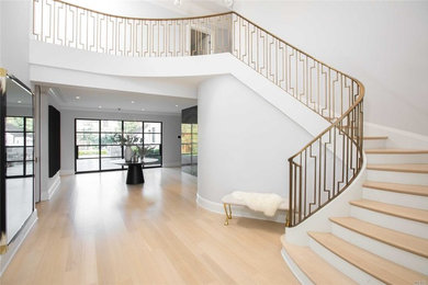 Front Entry Hall with Custom Stair
