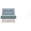Innovation USA Splitback Chair - Light Wood Legs - Begum Dark Brown - 45" x 35"