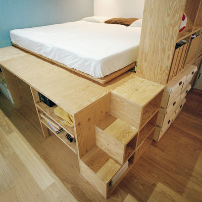 Современный Спальня by AIDAHO Co. Ltd.