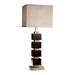 Cappuccino Cube Table Lamp - Table Lamps