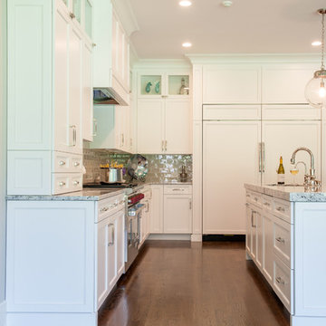 Transitional white kitchen