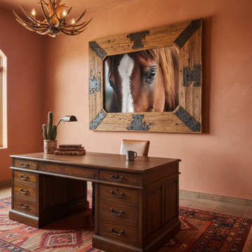 A Gentle Giant's Eye Photorealistic Digital Artwork Southwestern/Desert Modern W