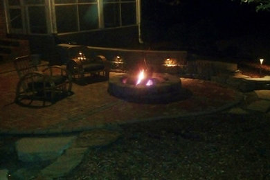 Inspiration for an eclectic patio remodel in Charlotte