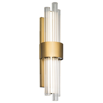 Modern Forms WS-30118 Luzerne 2 Light 18" Tall LED Bathroom - Aged Brass