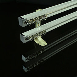 CHR7622 Wall Mounted Double Curtain Tracks and Rails - Window Treatment Accessories