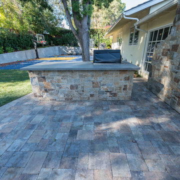 Pavers and Ponderosa Stone BBQ & Fireplace