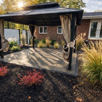 Modern Pea Stone Patio Installation in Clifton Park, NY
