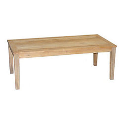 Gloster 25.5" x 51.5" Rectangle Teak Coffee Table - Outdoor Coffee Tables