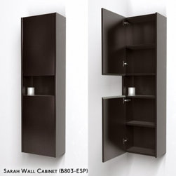 Wyndham Collection Sarah Storage Cabinet WC-B803-ESP - Bathroom Cabinets