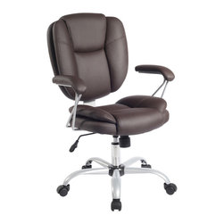 Ergonomic Task Office Chair in Chocolate - Office Chairs