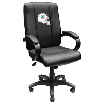 Miami Dolphins Helmet Executive Desk Chair Black