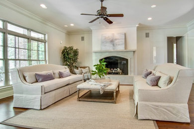 Living room - transitional living room idea in Jackson