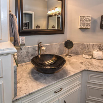 Houston kitchen, living room, patio remodel with Restoration Hardware products