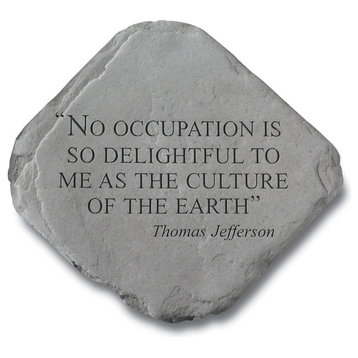 "No Occupation is so Delightful" Garden Stone