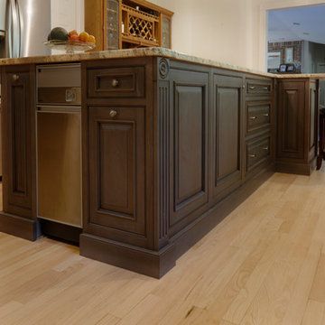 New Island and Countertops Kitchen Update