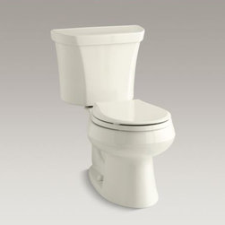 KOHLER - KOHLER Wellworth(R) two-piece round-front dual-flush toilet with Class Five(R) f - Toilets