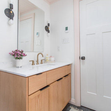 Family friendly master bathroom
