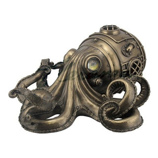 Steampunk Octopus Trinket Box - Beach Style - Jewelry Boxes And