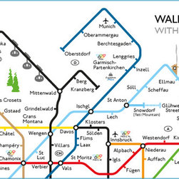 Iconic Network Ski Map Prints - Prints And Posters