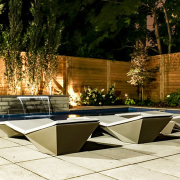 Front & Back Yard Project: Fibreglass Pool, driveway, interlocking, landscaping