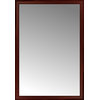 40"x58" Custom Framed Mirror, Dark Red