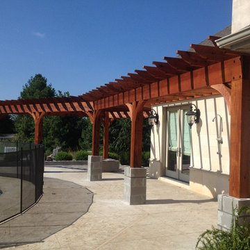 Pergola, shutters, gable truss