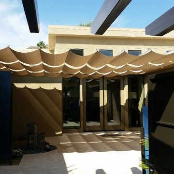 Infinity Canopy Phifertex Stucco Canopy by AZ Shade Solution