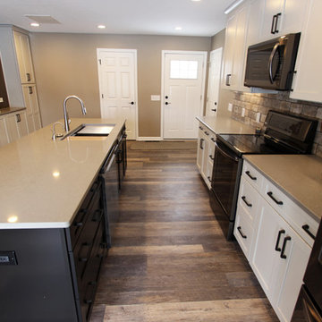 Waypoint Painted Harbor Cabinets and Lenova