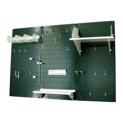 &ldquo;Go Green&rdquo; with Wall Control&rsquo;s Green Metal Pegboard - Garage And Tool Storage