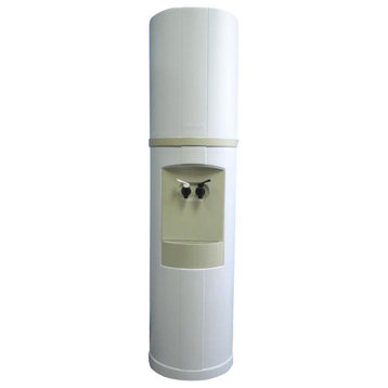 Bottleless Fahrenheit Water Cooler, White With Green Tea Trim Kit