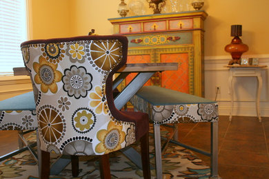 Dining room - eclectic dining room idea in Little Rock