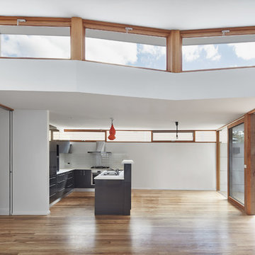 Northern highlights and clerestory at the Eco House Extension Northcote