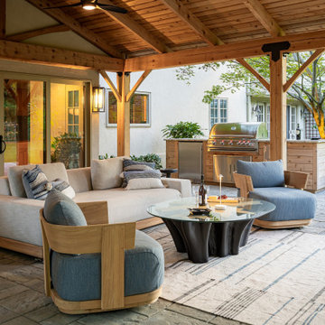 Haddonfield #7 - Rustic Pavilion with Fireplace
