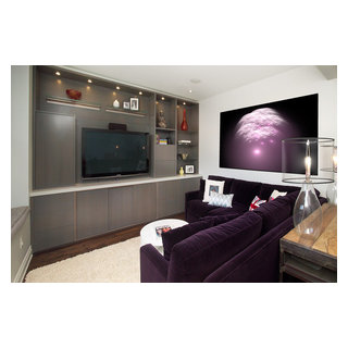 Media room - Modern - Home Theatre - Toronto - by Barbara Nyke ...