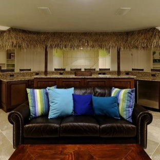 World-inspired basement in DC Metro.