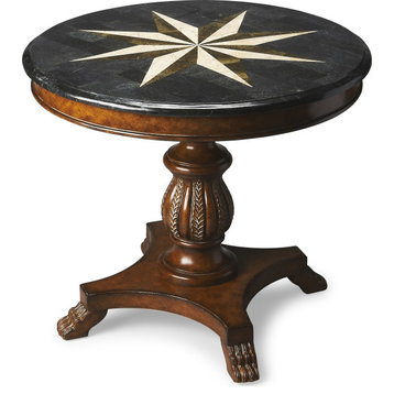 Fossil Stone Accent Hall Table - Multi-Color